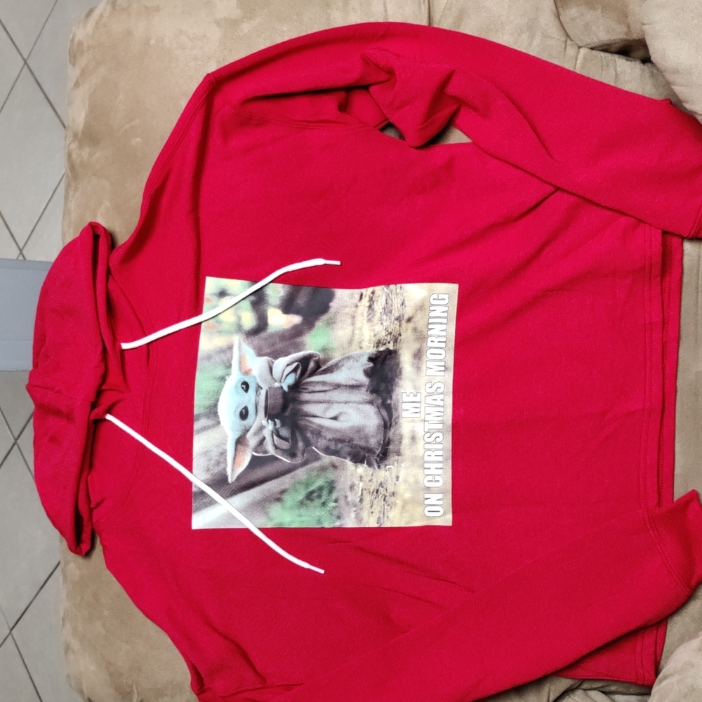 COPY - Ladies star wars baby Yoda grogu hoodie size large mandalorian Christmas